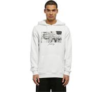 Hoodie MISTERTEE "MisterTee Herren Pray 2.0 Hoody", Herren, Gr. S, weiß, 65% Baumwolle, 35% Polyester, unifarben, Sweatshirts Hoodie (36908325-S) weiß