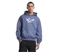 Kapuzensweatshirt UPSCALE BY MISTER TEE "Upscale by Mister Tee Herren Vive La Liberte Oversize Hoody" Gr. S, blau (vintageblue) Herren Sweatshirts (27392711-S) vintageblue