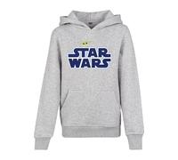 Mister Tee Kids - Star Wars Blue Logo Hoodie Kinder in Gr. 1213_JAHRE in Grau