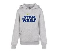 Mister Tee Kids - Star Wars Blue Logo Hoodie Kinder in Gr. 1213_JAHRE in Grau