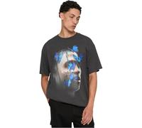 Mister Tee Herren T-Shirt Le Papillon Oversize Kurzarm Charcoal M