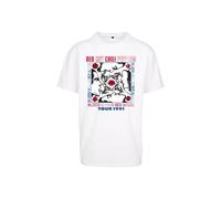 Mister Tee T-Shirt Red Hot Chilli Peppers Oversize Kurzarm Weiß Größe XL