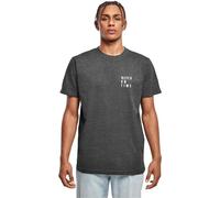Mister Tee Herren Never On Time Tee Charcoal, XS