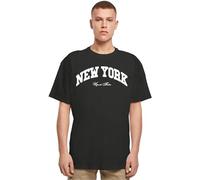 Mister Tee Upscale New York College Oversize Tee in Gr. XL in Schwarz