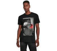 Mister Tee Herren PISTOL Rose Tee T-Shirt, per pack Schwarz (Black 00007), Medium (Herstellergröße: Medium)