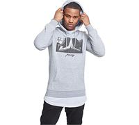 Mister Tee Kapuzenpullover Pray – Herren, 65% Baumwolle/35% Polyester – Grau, Gr. M