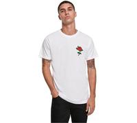 Mister Tee Herren Rose Tee T-shirt, Weiß, XL