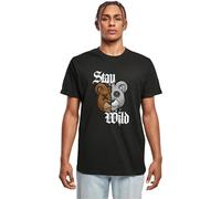 Mister Tee Herren Stay Wild Tee Black, S