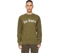 Mister Tee Los Angeles Wording Crewneck in Gr. XS in Olive