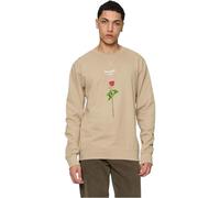 Mister Tee Herren Sweatshirt Lost Youth Rose Crewneck darksand XS