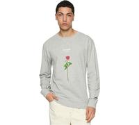 Mister Tee Lost Youth Rose Crewneck in Gr. L in Grau