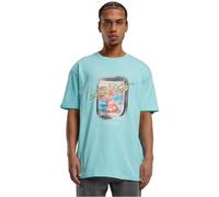 Mister Tee Herren T-Shirt 100% Baumwolle berylblau L