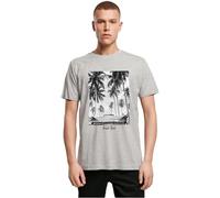 Mister Tee Herren T-Shirt 100% Baumwolle grau meliert XS