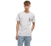 Mister Tee Herren T-Shirt MT2812 Summer Basketball EMB – 100% Baumwolle – Weiß M