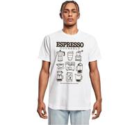 Mister Tee T-Shirt Espresso Yourself Coffee MT3939 White-XS