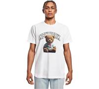 Mister Tee T-Shirt New York College Bear MT3763 White-2XL