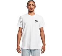 Mister Tee T-Shirt Cross Rosary Tee – 100% Baumwolle, bedruckt, Rundhals – S Weiß