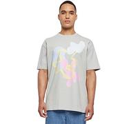 Mister Tee Herren Abstract Oversize Tee L lightasphalt