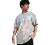 Mister Tee Herren Kurzarm-T-Shirt Abstract Upscale Oversize Grau Gr. S