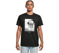 Mister Tee Herren T-Shirt Ballin 2.0 Tee, T-Shirt mit Fotoprint für Männer, Regular Fit, Streetwear, Black, 5XL