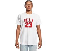 Mister Tee Herren T-Shirt Ballin 23 Tee Weiß XXL