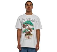 Mister Tee Herren T-Shirt Bonsai Heavy Oversize Kurzarm Weiß Größe S