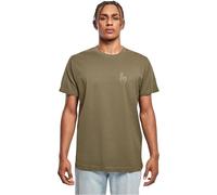 Mister Tee Herren T-Shirt Easy Sign Tee, Graphic T-Shirt für Männer, Print T-Shirt, Streetwear, Olive, XXL