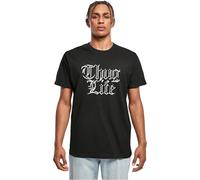 Mister Tee Men's MT3798-Thug Life Wording Tee T-Shirt, Black, Medium