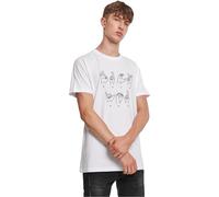 Mister Tee Herren T-shirt FU Sign Language, white, L, MT1097