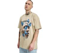 Kurzarmshirt UPSCALE BY MISTER TEE "Upscale by Mister Tee Herren Le Papillon Oversize Tee" Gr. S, beige (sand) Herren Shirts (50825918-S) sand