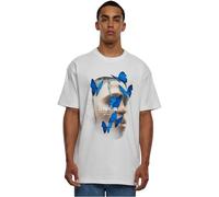 Mister Tee Herren T-Shirt Upscale Le Papillon Oversize Weiß Größe XL