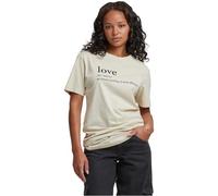 Mister Tee Herren T-Shirt Love Definition T-Shirt Round Neck, Print T-Shirt für Männer, Graphic T-Shirt, Streetwear, Sand, M
