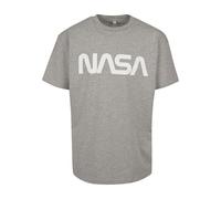 Mister Tee Herren T-Shirt NASA Heavy Oversized, Heather Grey, S, MT867