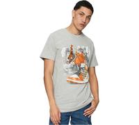 Mister Tee Herren T-Shirt Vintage Ballin Tee Heather Grey Größe S