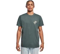 Mister Tee Herren T-Shirt Wasted Youth Tee, T-Shirt mit Front- und Rückenprint für Männer, Streetwear, Bottlegreen, L