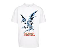 Mister Tee Herren Yu-Ghi-Oh Blue Eyes White Dragon Heavy Oversize Tee 3XL White