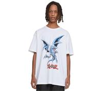 Mister Tee Herren Yu-Ghi-Oh Blue Eyes White Dragon Heavy Oversize Tee XXL White