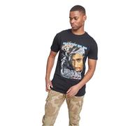 Mister Tee T-Shirt mit 2Pac-Print in Schwarz, Größe XL, Artikelnr. 1342369XL Schwarz XL Herren