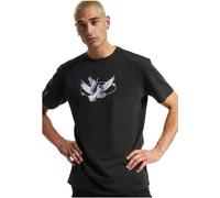 Mister Tee Herren Kurzarm T-Shirt Vive la Liberte Oversize Schwarz Acid Washed 2XL