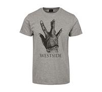 Mister Tee Herren Westside Connection 2.0 Tee Heather Grey, S