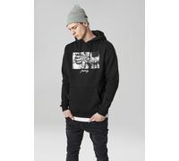 Mister Tee Herren Kapuzenpullover Pray 2.0 Hoody, Männer Hoodie mit Frontprint, Regular Fit, L, black
