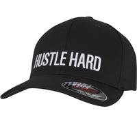 Mister Tee Hustle Wording Flexfit Cap MT3275 Black-S/M