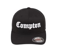 Mister Tee Accessoires Compton Flexfit Cap L/XL blk/wht