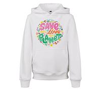 Mister Tee Jungen Kapuzenpullover Kids Save and Love Hoody White 110/116