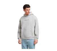 Kapuzensweatshirt MISTERTEE "MisterTee Just Another EMB Hoody", Herren, Gr. S, lightasphalt, 70% Baumwolle, 30% Polyester, bedruckt, Sweatshirts (52673510-S) lightasphalt