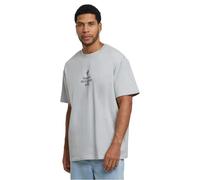 Mister Tee Kurzarm-T-Shirt Justice Oversize Statement-Print Hellgrau XL