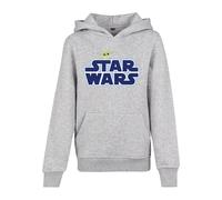 Mister Tee Kids Star Wars Blue Logo Hoody heather heather grey-134/140