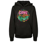 Mister Tee Save And Love Hoodie Schwarz 134-140 cm Junge (Herstellerartikelnummer: MTK130-Black_134/140)