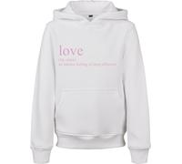 Mister Tee Love Definition Kapuzenpullover 122-128 cm White