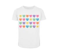 Mister Tee Kinder T-Shirt Sweet Heart Candy – Print, Baumwolle für Mädchen, Weiß Größe 5-6 Jahre